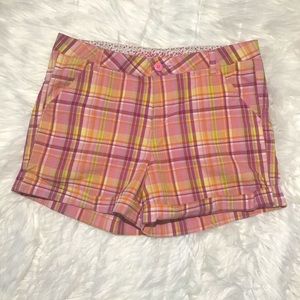 Arizona Jeans Women’s Pink Plaid Shorts